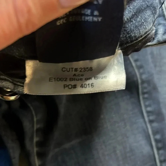 Fidelity Mid Rise Ultra Slim Blue on Blue Wash 24*30. - Picture 8 of 13